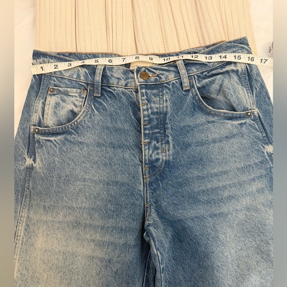 We The Free Good Luck Mid Rise Barrel Jeans in Ultra Light Beam Size 27 - Picture 12 of 15